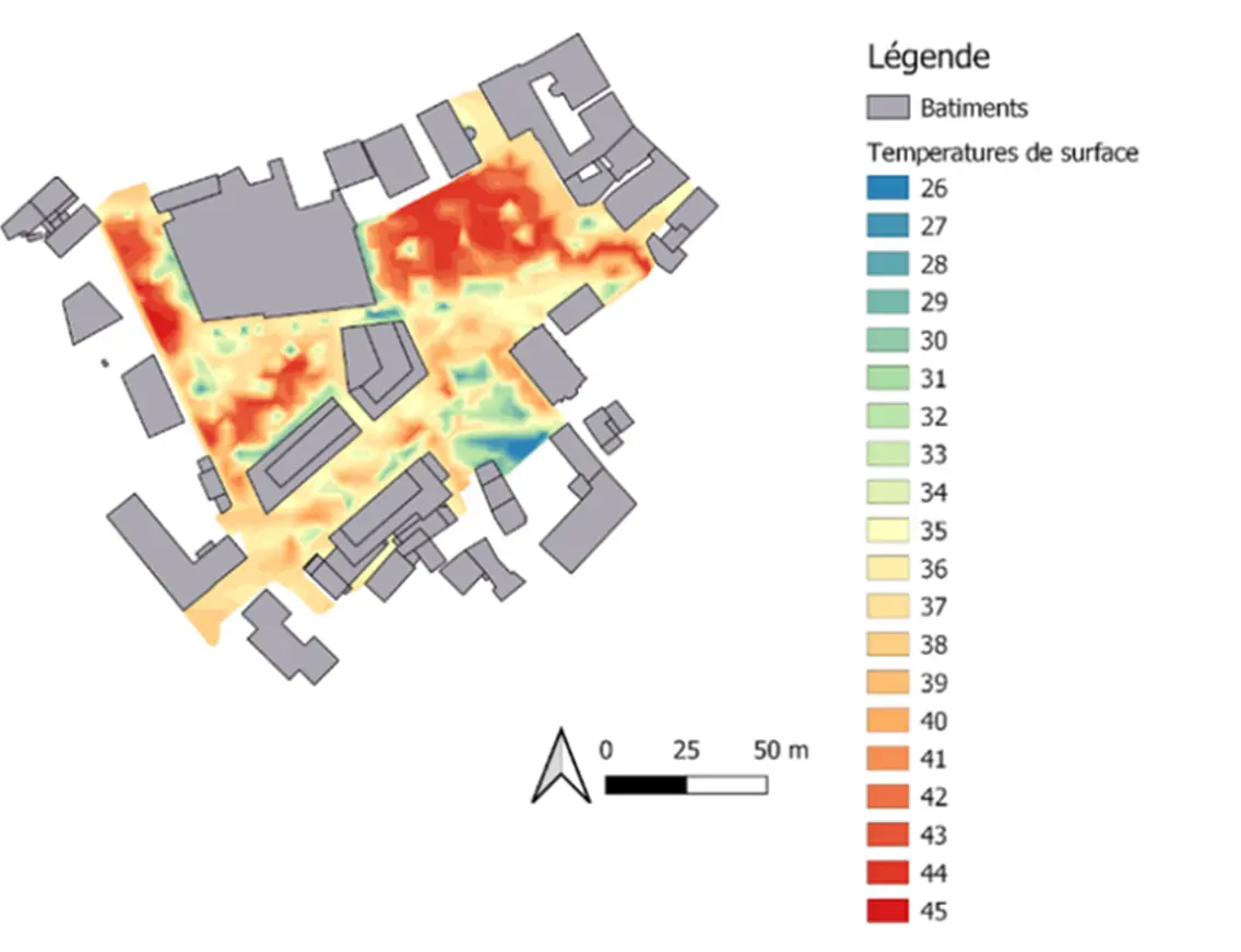 Étude des Îlots de Chaleur Urbains (ICU) oise hauts de france